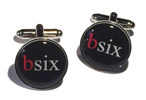 Boxed Set Round Silver Cufflinks